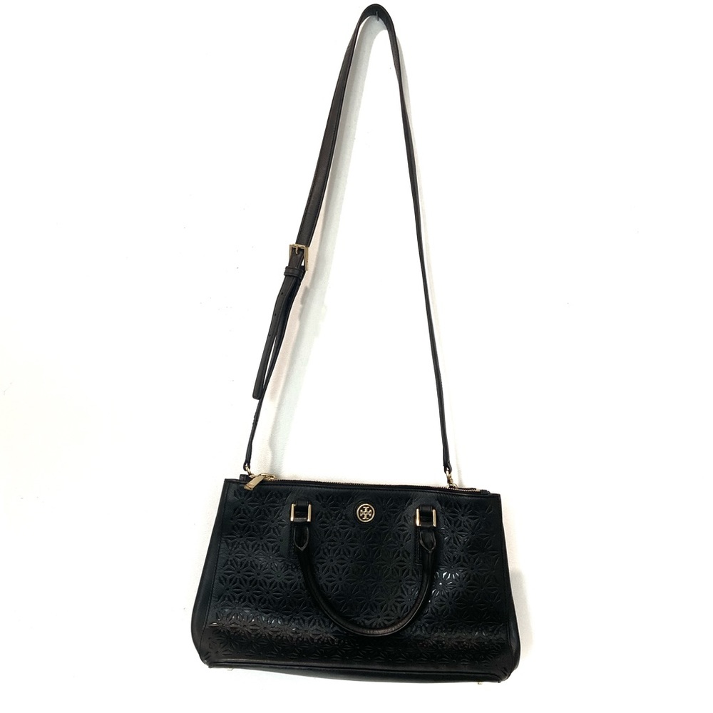 TORY BURCH Perforated Saffiano Leather Tote